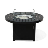 Aluminum Propane 42" Round Outdoor Fire Pit Table